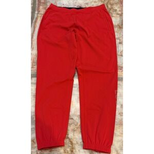Lululemon Mens Surge Jogger Pants Red Lunar New Year Ankle Zip Athleisure Size L